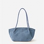 Somerville Schoudertas Suede Blue Jeans