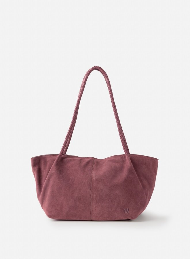 Somerville Schoudertas Suede Mauve