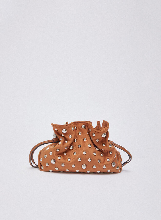 Riccy Schoudertasje Studs Cognac