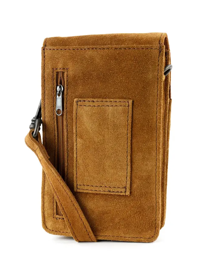 Schoudertasje Robbie SU2650 Suede Cognac