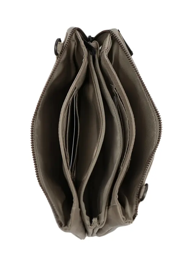 Portemonnee schoudertasje Uma CL30996 Silver Mink