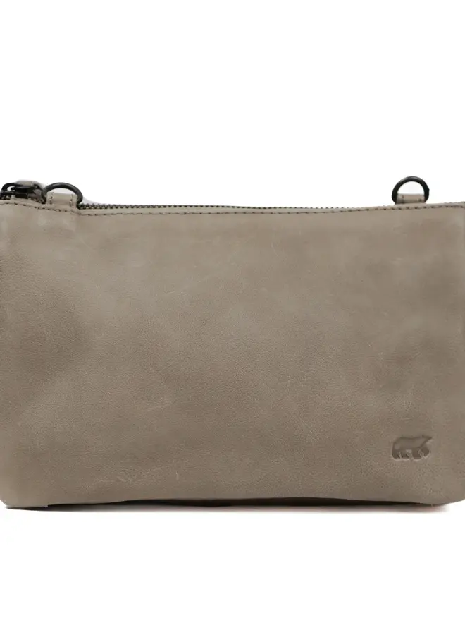 Portemonnee schoudertasje Uma CL30996 Silver Mink