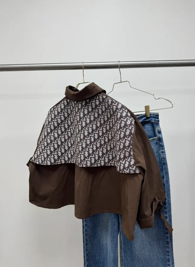 Cape Designer Dior/Donkerbruin
