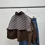 Cape Designer Dior/Donkerbruin