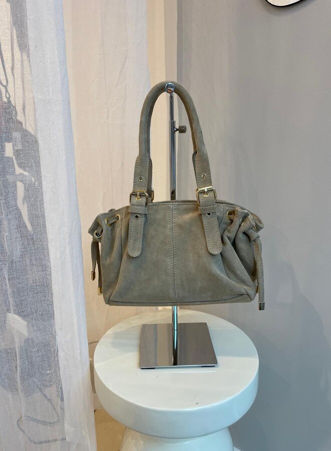 Pascha Handtas Suede Beige