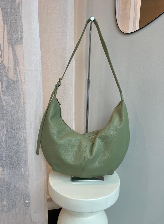 Baggy Tote Grain Groen