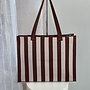 Stripe Shopper Bruin/Beige