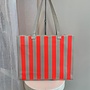 Stripe Shopper Beige