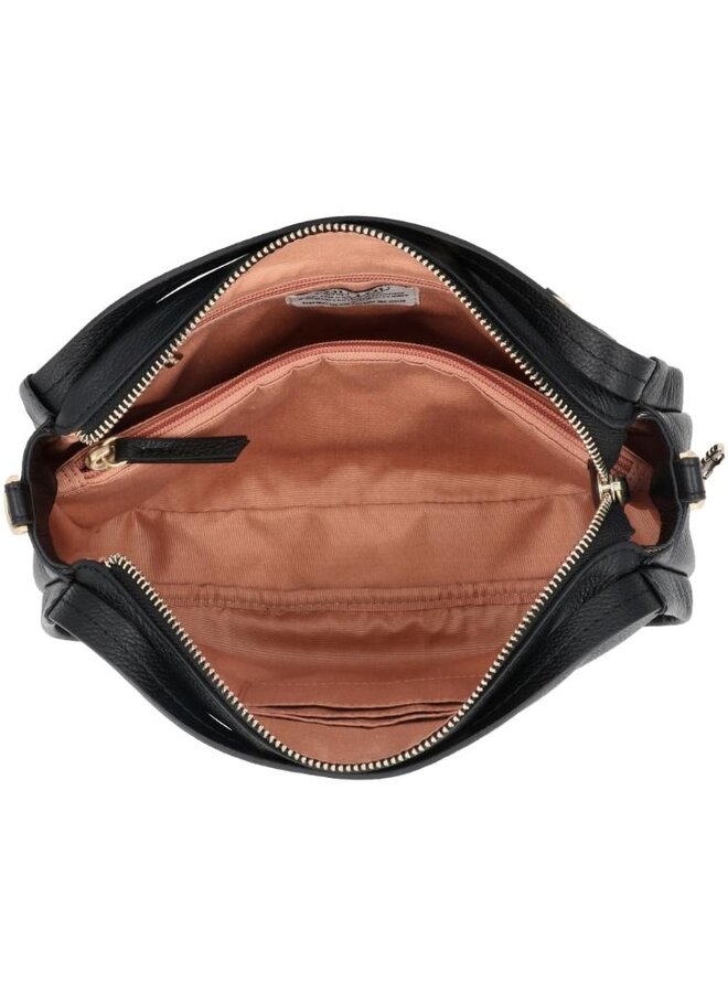 Lou schoudertas M zwart