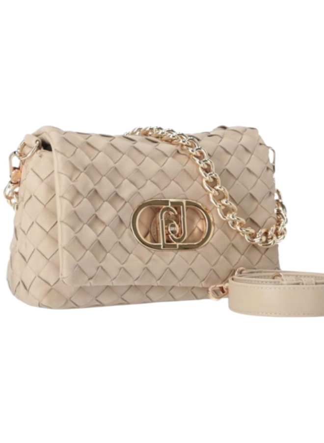 La Puffy Crossbody M Taupe