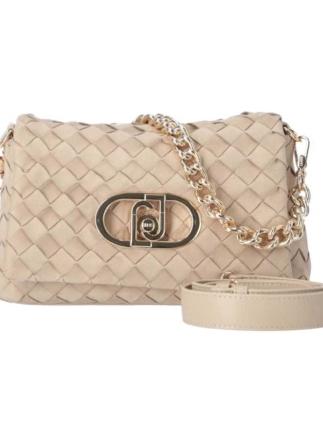 La Puffy Crossbody M Taupe