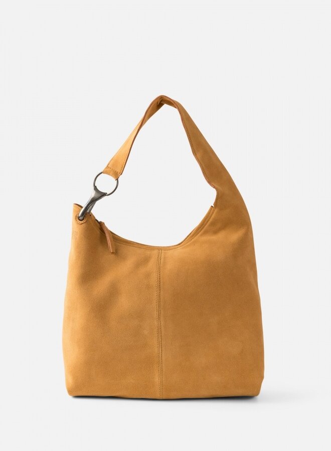 Jackpot Schoudertas Suede Cognac