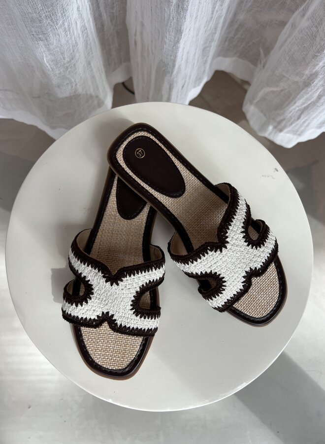 Slippers Donkerbruin