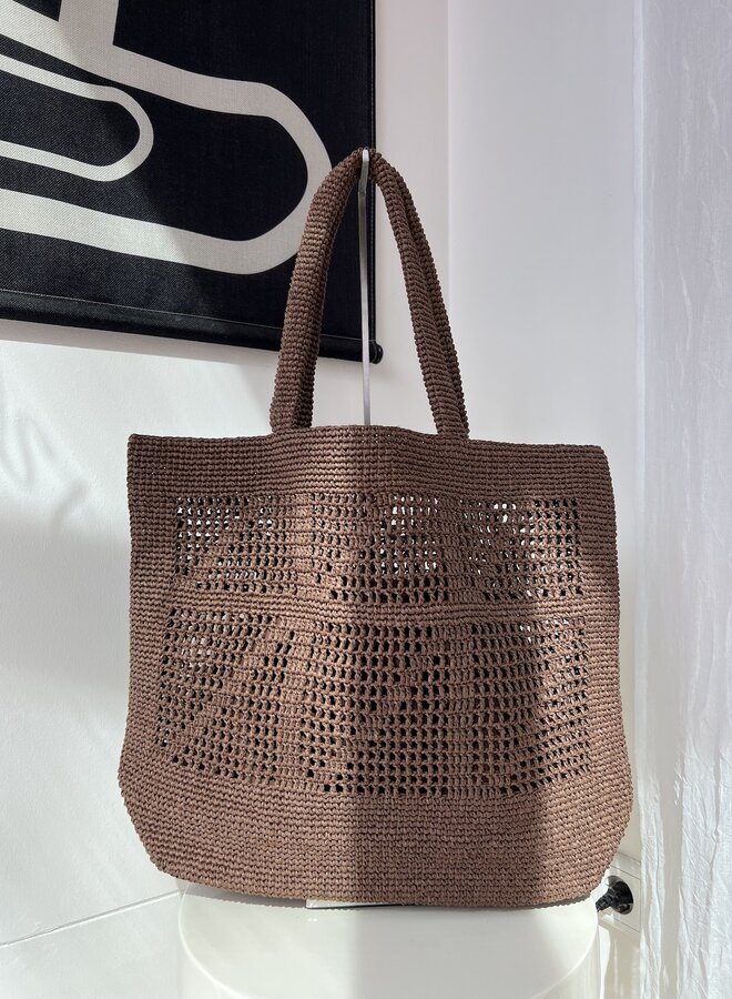 Beach Shopper Donkerbruin