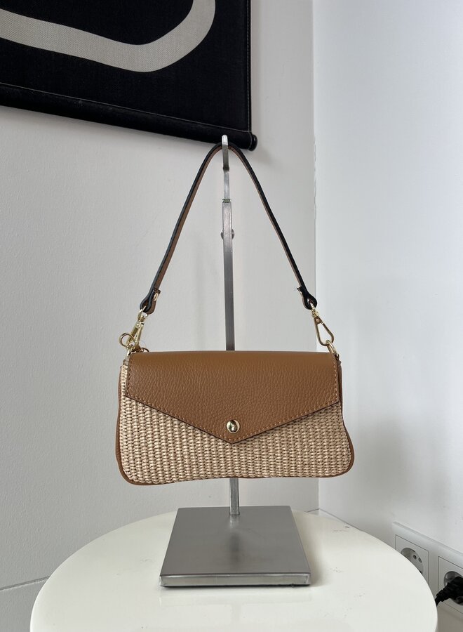 Brandy Summer Clutch/Schoudertasje Cognac