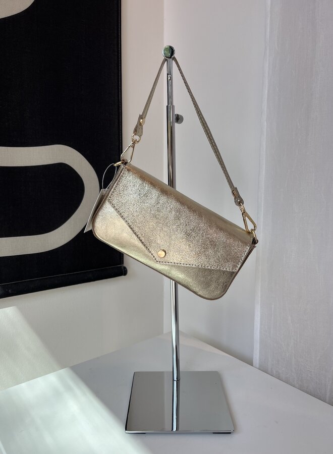 Brandy Clutch/Schoudertasje Goud