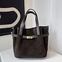 Beau Bucket Suede Donkerbruin