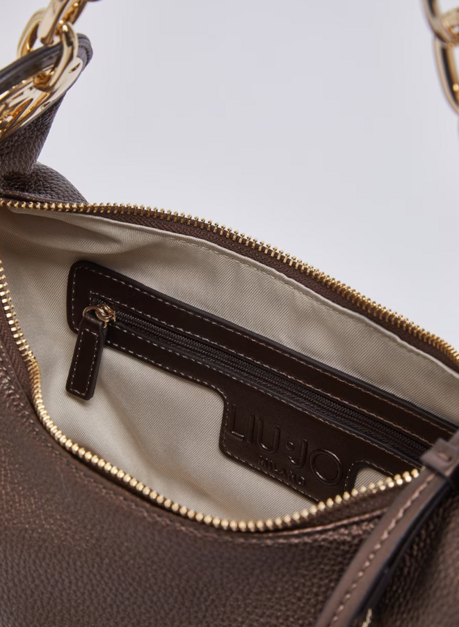 Faiza Schoudertas Metallic Bruin