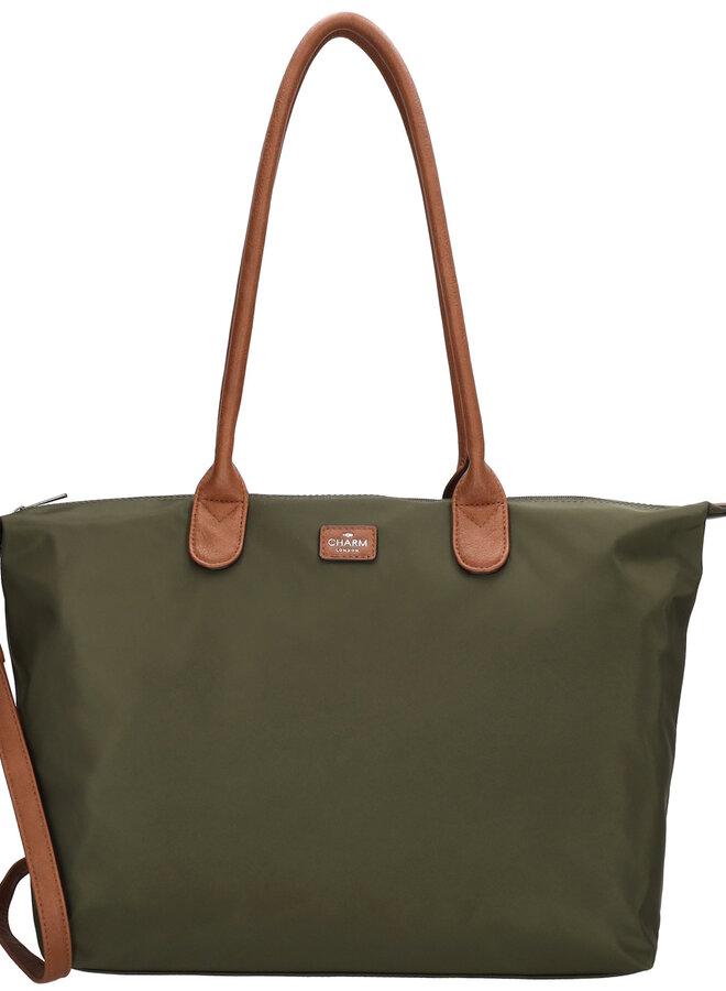 Buckingham Shopper Laptop Olijfgroen