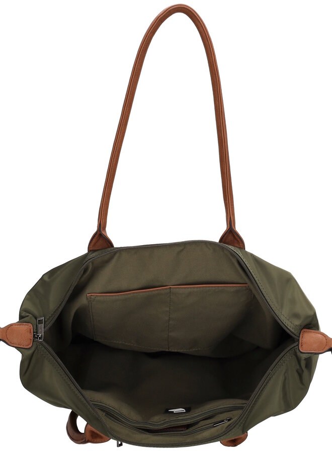 Buckingham Shopper Laptop Olijfgroen