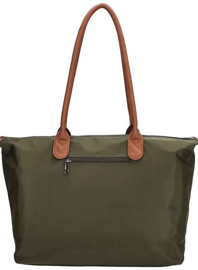 Buckingham Shopper Laptop Olijfgroen