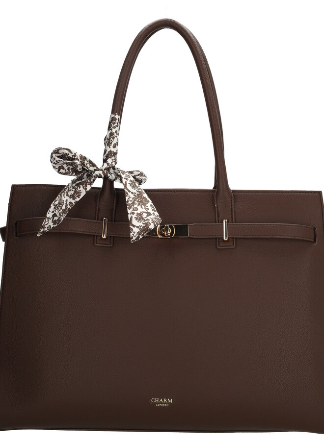 The Hamptons Laptoptas Donkerbruin
