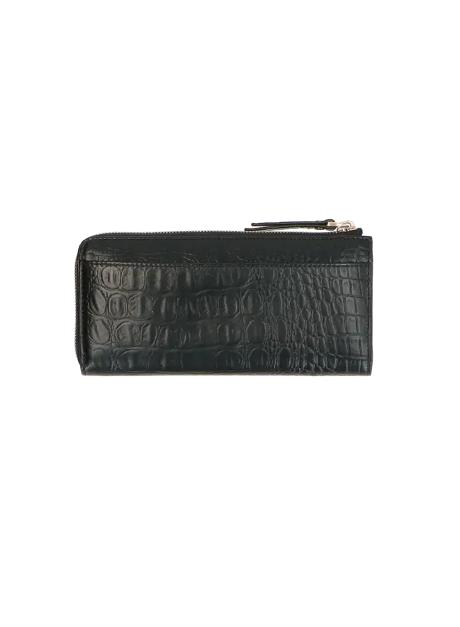 Wallet large Croco Black