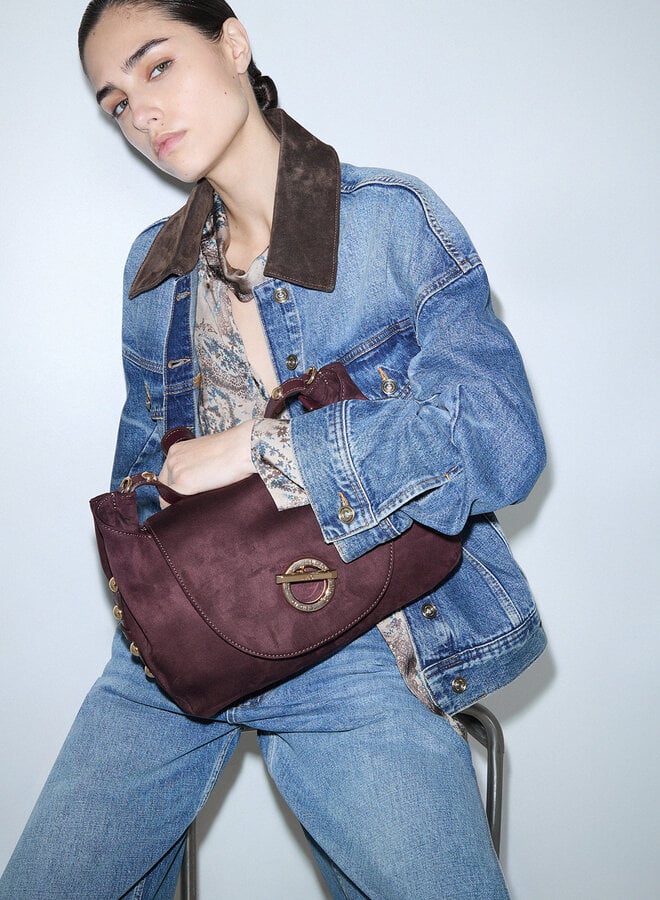 Gerona Handbag M Red Aubergine