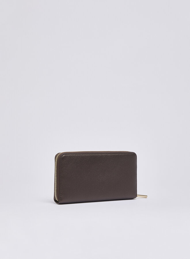 Caliwen Portemonnee XL Metallic Bruin