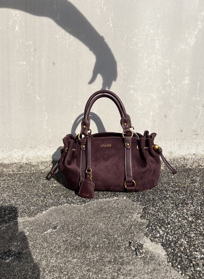 Ginesa Handbag S Red Aubergine