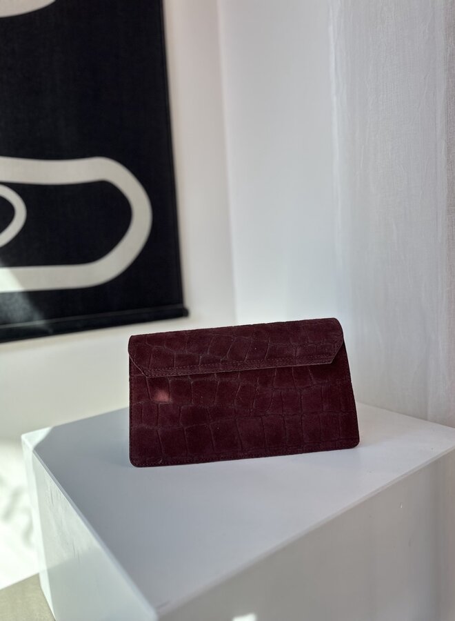 Beau Fleur Croco Bordeaux