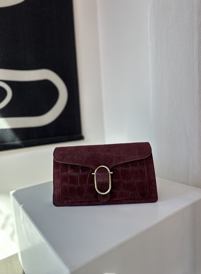 Beau Fleur Croco Bordeaux