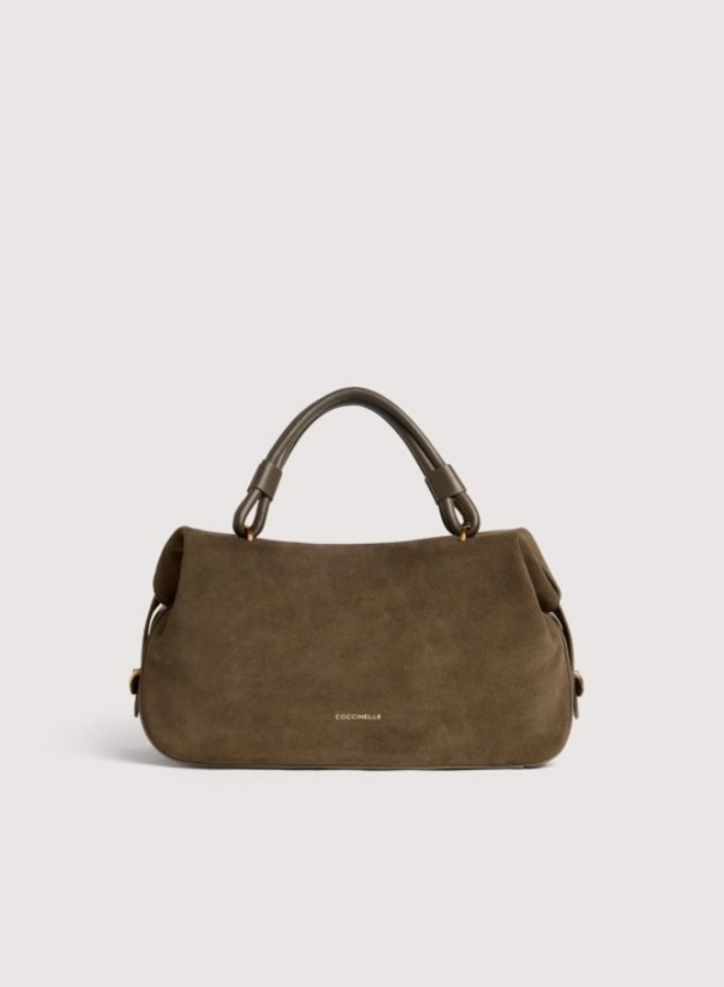 Lizzie Handtas Suede Fango