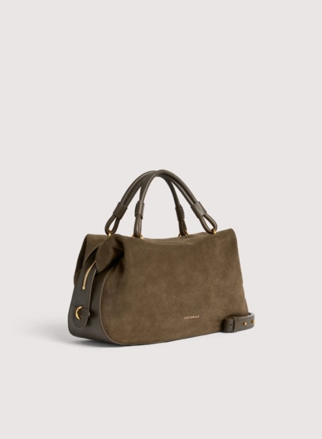 Lizzie Handtas Suede Fango