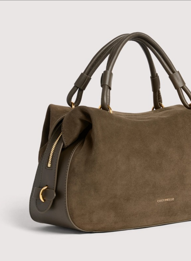 Lizzie Handtas Suede Fango