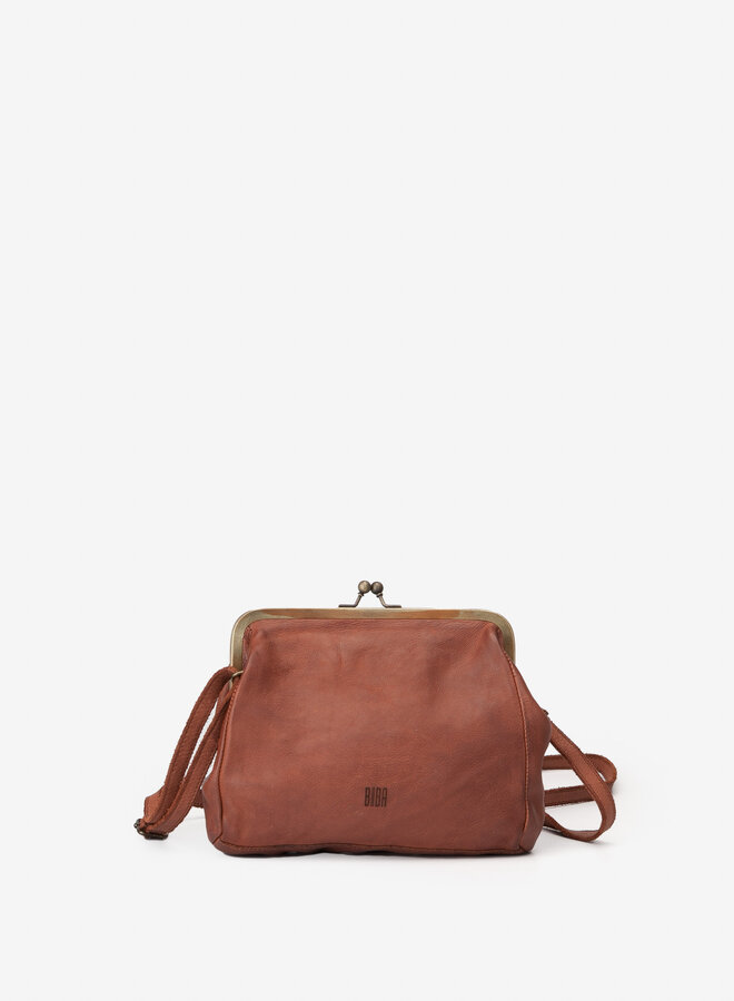 Boston Knip Schoudertas Cognac