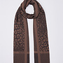 Sjaal Jacquard Animal Zwart/Bruin