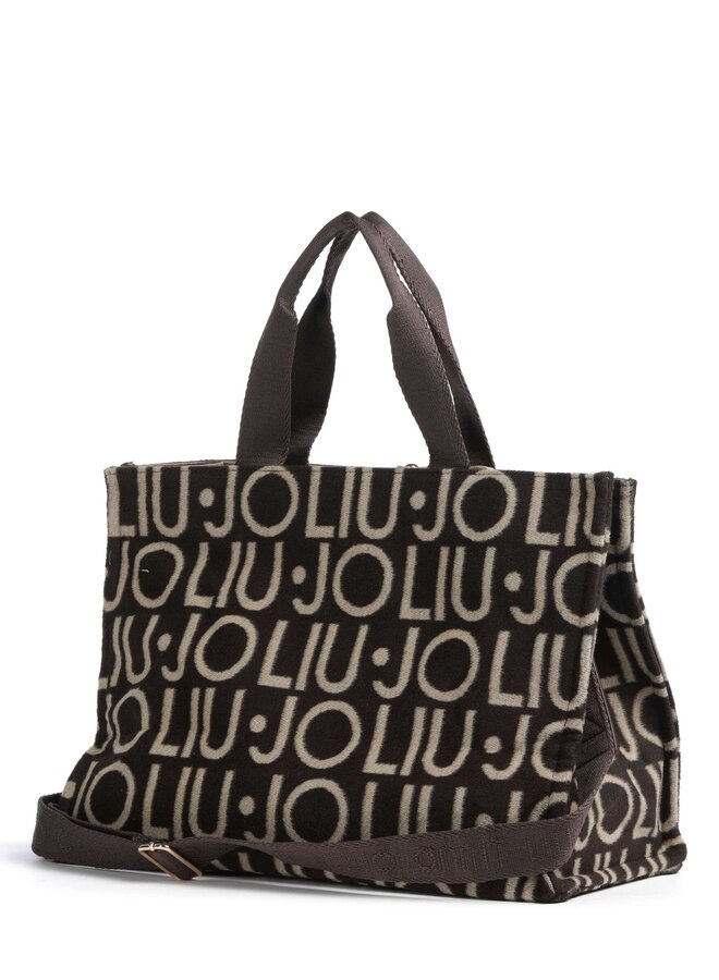 Soft Tote Logo Donkerbruin