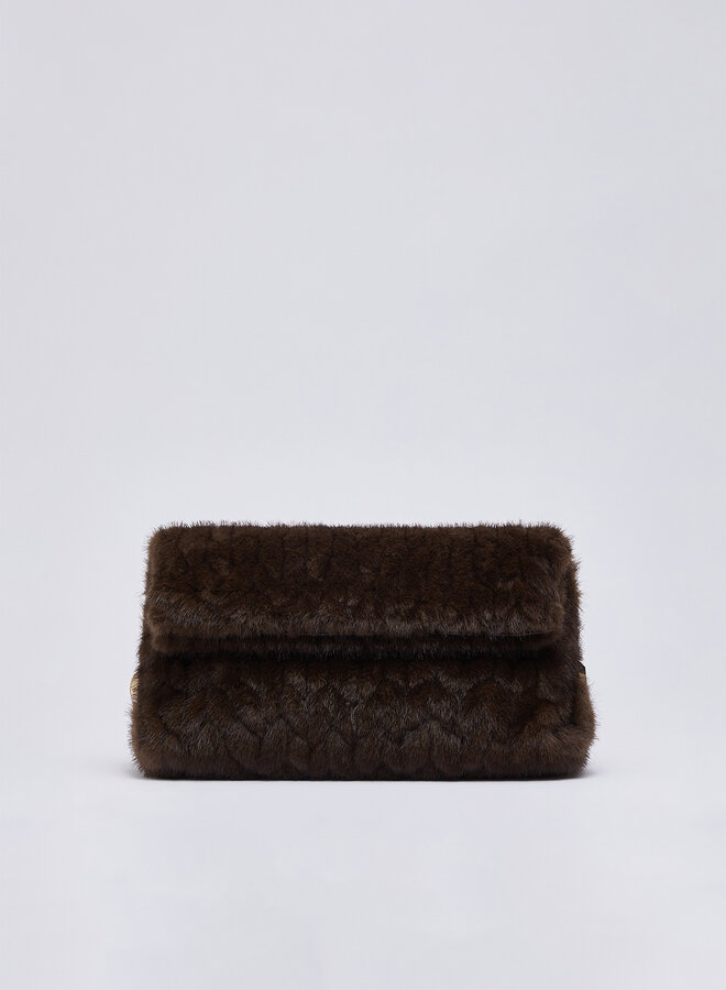 Riccy Pochette M Fluffy Donkerbruin