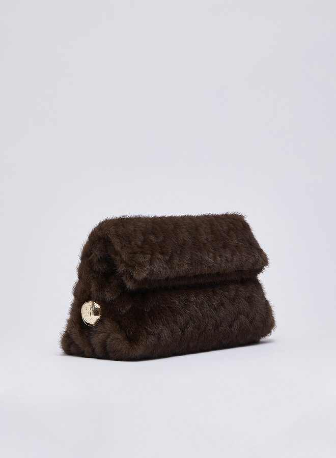 Riccy Pochette M Fluffy Donkerbruin