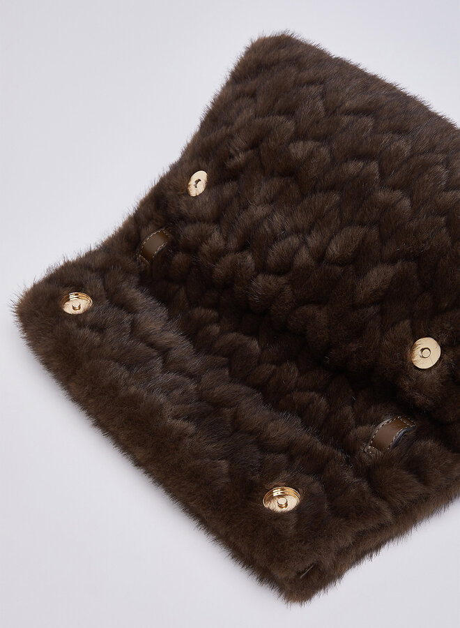 Riccy Pochette M Fluffy Donkerbruin