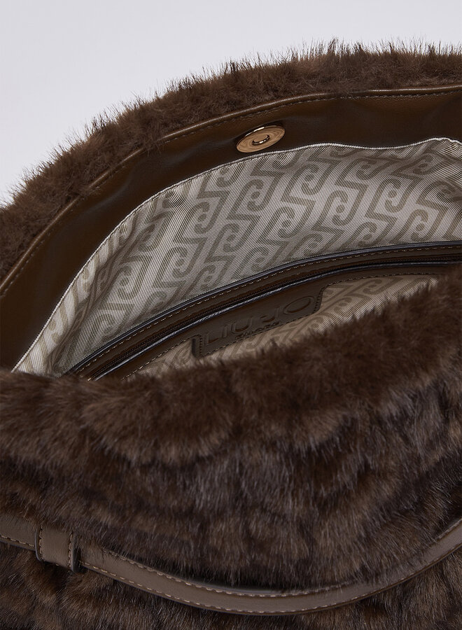 Riccy Pochette M Fluffy Donkerbruin