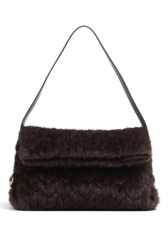 Riccy Pochette M Fluffy Donkerbruin