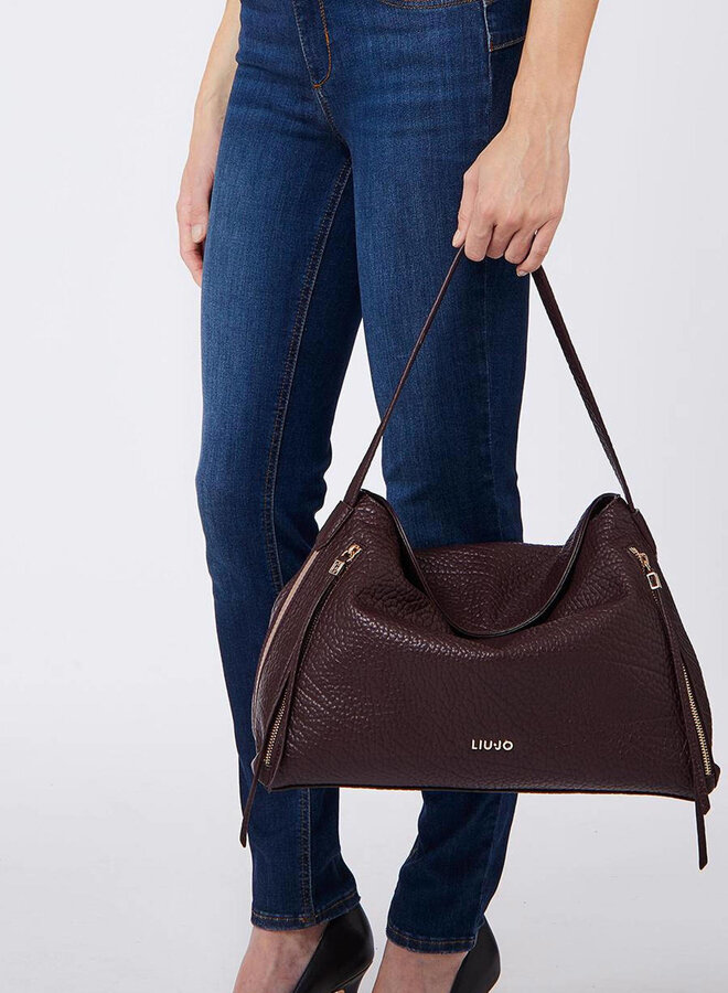 Tilde Hobo L Red Aubergine