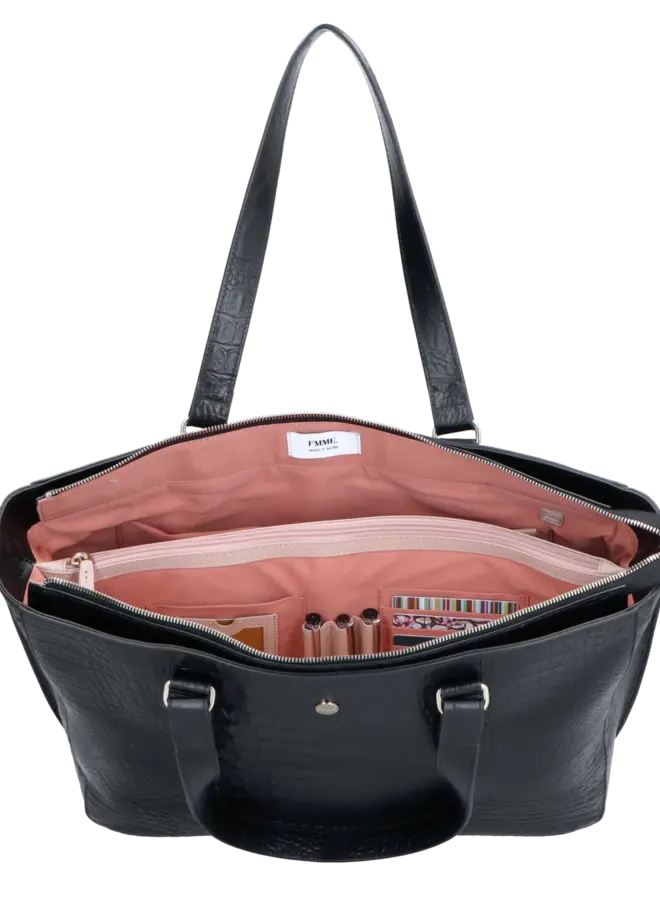 Caithy Croco Black 15,6 inch