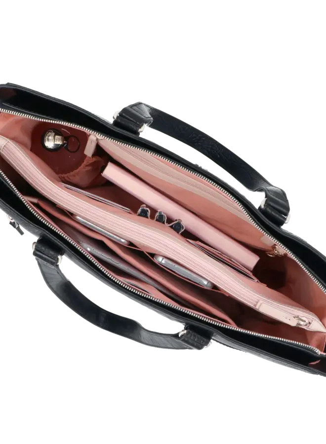 Caithy Croco Black 15,6 inch