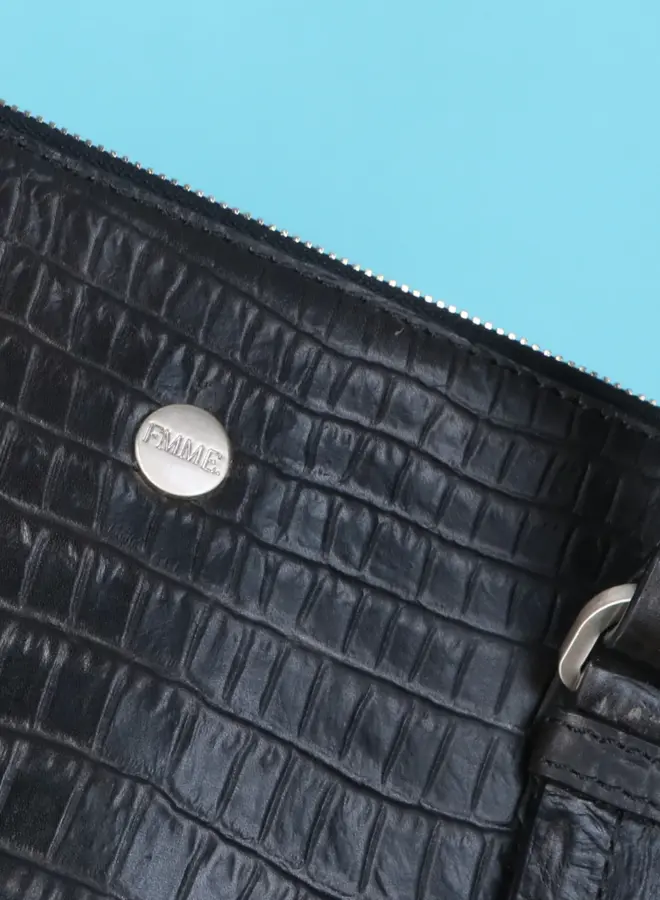 Charlotte Croco Black 15,6 Inch