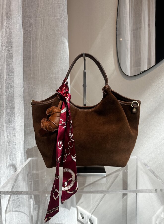 Lou Medium Suede Cognac