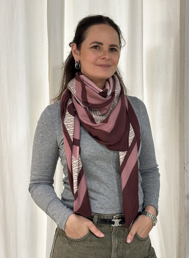 Sjaal Red Aubergine