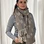 Sjaal Logo Jacquard Donkerbruin